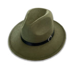 [flat eaves jazz belt] military green / Adjustable