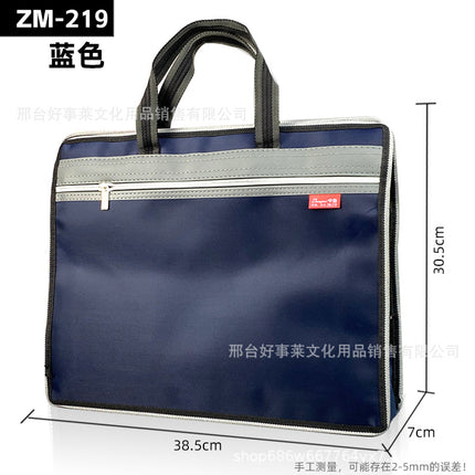 Multi-functional Briefcase Storage Handbag File Bag Large Capacity Meeting Bag Business Office Storage File Bag