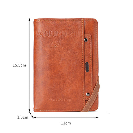 2025 New Storage Vaccine Card Holder Id Pu Passport Multifunctional Protective Cover Overseas Travel Passport Bag Wholesale