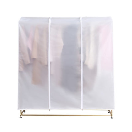 Floor-Standing Clothes Hanger Dust Cover Coat Rack Clothes Drying Rack Clothes Cover Plastic Transparent Clothes Cover Clothes Coat Storage