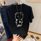 Black [Back Bear White]] / 3XL