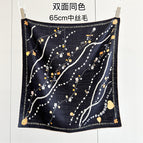 Black jewelry star chain medium silk hair / 65cm