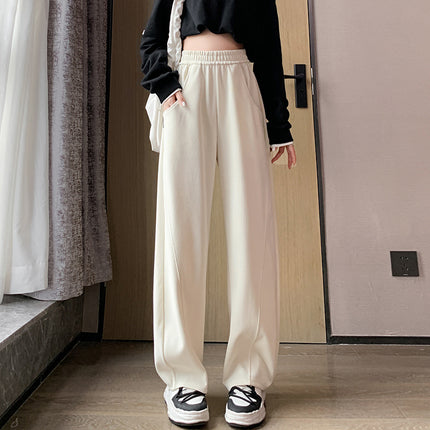 2025 High Street Plus Size Banana Pants Women's Spring & Fall Pants 2025 New High Waist Wide Leg Loose Slim Casual Straight Leg
