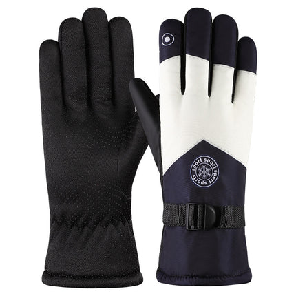 Winter Ski Gloves Motorcycle Warm Fleece-Lined Thickeneded Cycling Waterproof Windproof Cold Anti-Slip Rainproof Outdoor Gloves