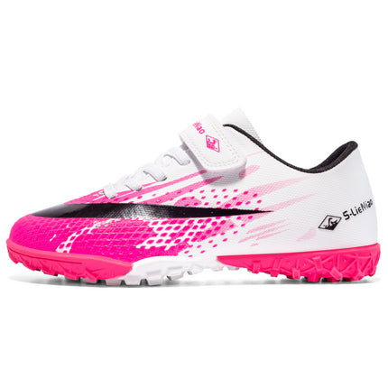 Cross-Border Temu Children's Soccer Shoes Outdoor Sports Training Shoes Boys' Breathable Elementary School Students' Broken-Nail Soccer Shoes Wholesale