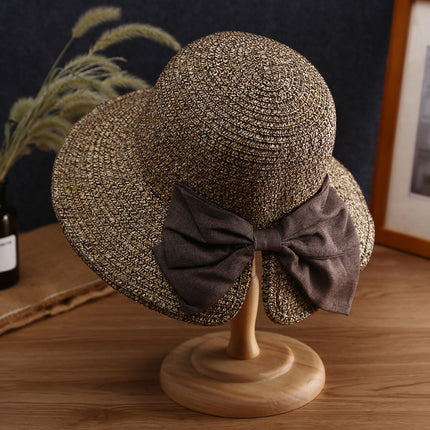 Sun hat ladies summer Korean fashion sun hat seaside straw hat sunscreen travel big eaves beach hat wholesale