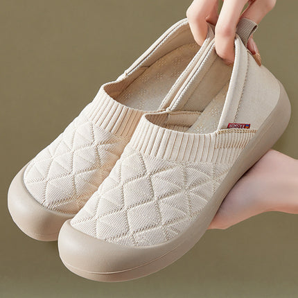 Shoes for Women Summer New Style Old Beijing Cloth Shoes Lightweight Flat Shoes Soft Sole Comfortable Versatile Mother's Shoes