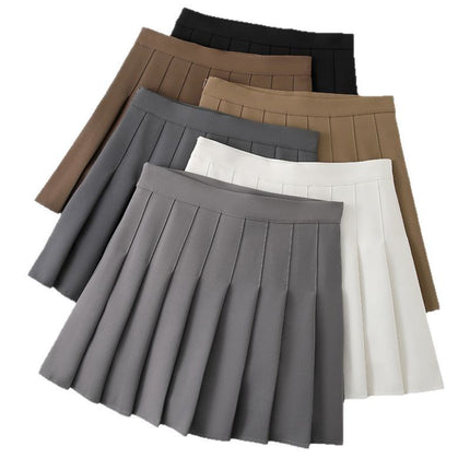 Pleated Skirt Women's Spring and Autum Outer Wear 2025 New High-Waist Slim Jk Short Skirt Student Petite A-Line Skirt