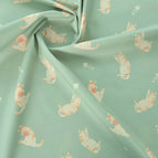 Cloth width 1.45 meters x one meter price / Woolen Orange Cat