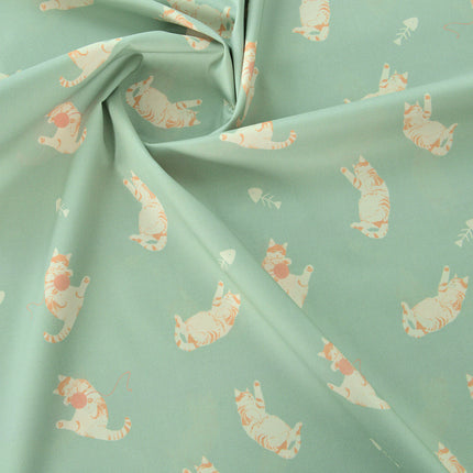 60 pts pure cotton fabric retro wind printed all cotton cloth cartoon handmade children's dress doll clothes summer flower rhyme