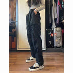Black spring and autumn medium thick / S