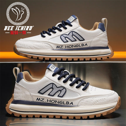 Bee Wolf Flagship Store European New Spring/Summer Men's Shoes Soft Elastic Running Mesh Retro Sports Casual Forrest Gump Shoes