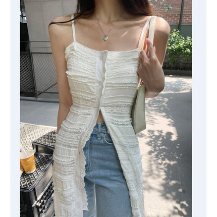 in stock Han Fan Lady Lace Stitching Sling dress