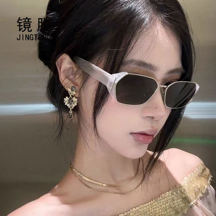 Small ice sunglasses women's high-end sense retro potato glasses 2025 new sunglasses UV protection