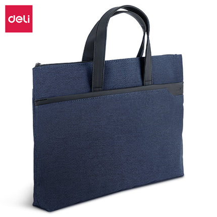 Deli 5590 Document Bag Printed logo Portable Business Briefcase Company Meeting Portable Document Bag