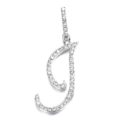 Foreign trade popular products full diamond hip hop jewelry grass letter pendant melon seed buckle Cuban chain accessories Amazon exclusive