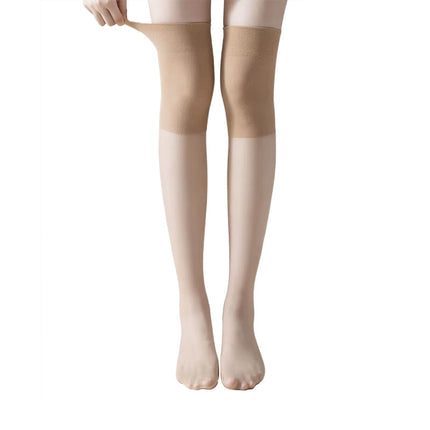 Silk Stockings Women's Knee Socks Summer Long Tube Thin Air-conditioning Socks High Elastic Anti-hook Silk No-curling Knee Socks