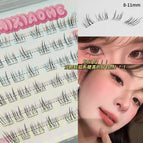 Mxh375-01 short transparent fox series glue-free six rows