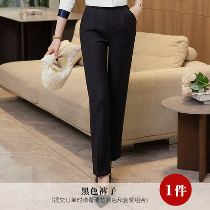 Stewardess Business Dress Shirt Hotel Front Desk Work Clothes suit Female Beautician Clothing Real Estate Consultant Women's Clothing suit