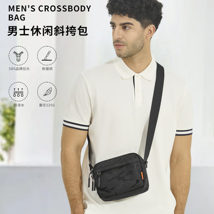 Cross-Border Wholesale Lightweight and Portable Functional Crossbody Bag for Daily Commuting, Men's Camouflage Small Shoulder Bag, Outdoor Leisure Trend