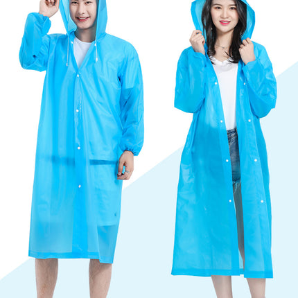 Fashion EVA raincoat adult non-disposable unisex travel outdoor concert light long clothing wholesale