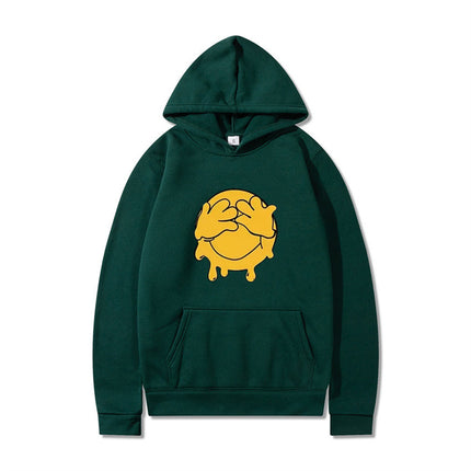 Amazon 2022 New Winter Men's and Women's Sweatshirts Hip-Hop Cartoon Printed Long-Sleeved Casual Hoodies