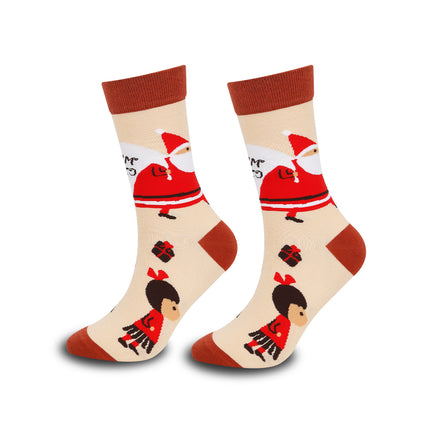 Cross-border Hot Christmas Socks Autumn and Winter Santa Claus Mid-tube Socks Elk Christmas Gifts Amazon Tide Socks