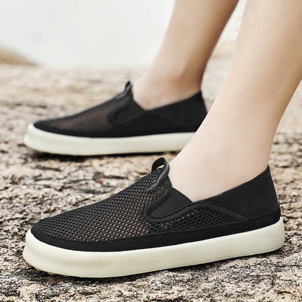 2025 Comfortable Breathable Mesh Casual Shoes High Quality Lightweight Wear-Resistant Sports Shoes Middle-Aged Hiking Shoes Walking Shoes