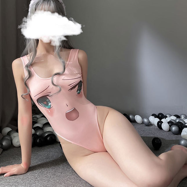 Tight-Fitting Swimsuit, Sexy Lingerie, Anime Style, No Need to Take Off, Soft Girl, Big Eyes, One-Piece Suit, Dropshipping 8037
