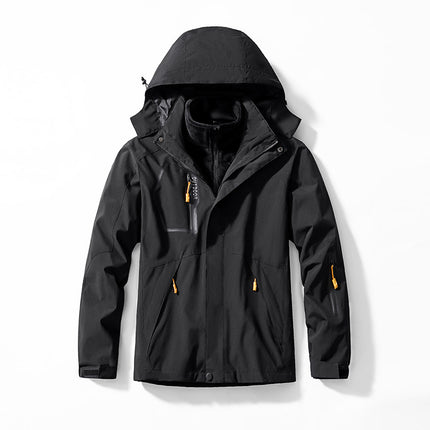 Outdoor Couple's Charge Clothes Three-in-One Removable Liner Hood Warm Casual Warm Charge Clothes Two-Piece Set
