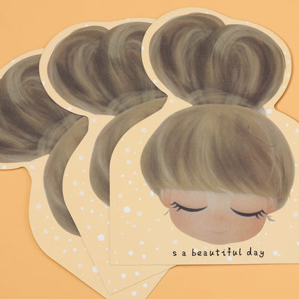 Cute Girl Children's Hair Accessories Card Ball Hair Clip Large Intestine Hair Ring Display Packaging Card DIY Packaging Accessories