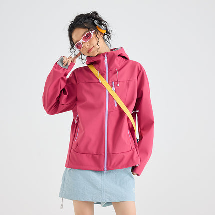 Couple Style Softshell Jacket Single-Layer Custom Jacket Outdoor Sports Camping Travel Versatile Hiking Jacket Autumn