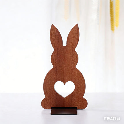 Japanese Style Simple Wooden Book Stand Creative Black Walnut Wood Thickened Bookshelf Bookend Student's Solid Wood Bookend Logo