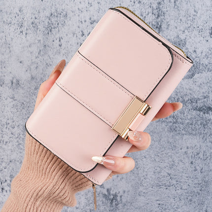 New Cross-Border Popular Korean Style Multifunctional Women's Clutch Wallet Short Niche Fashion Multi-Card Slot 70% off Wallet