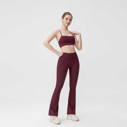 [in Stock] Ld Speaker Y-Shaped Vest Set Long Sleeve Women's Slim Fit Jacket Stretchy Sports Yoga Wear