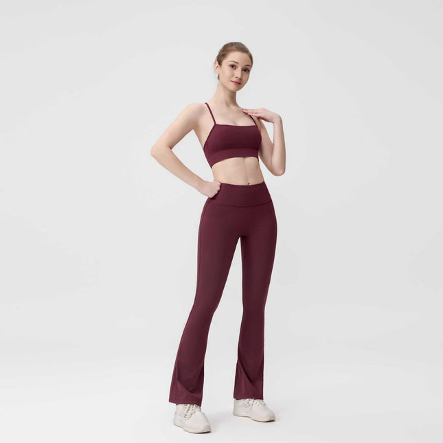 [in Stock] Ld Speaker Y-Shaped Vest Set Long Sleeve Women's Slim Fit Jacket Stretchy Sports Yoga Wear