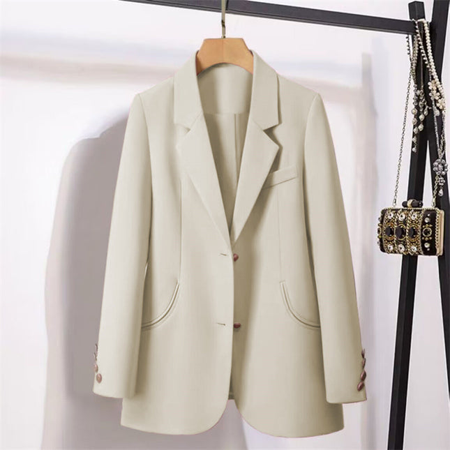 2026 Autumn New Green Blazer for Women, Korean Style, British Style, Loose Design, Versatile Small Suit for Women