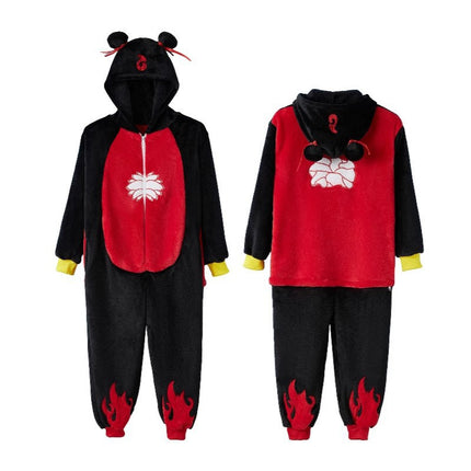 Autumn and Winter Cartoon One-Piece Pajamas for Students Husky Ao Bing Shiba Inu Hamster Couple Two-Dimensional Animation One Piece Dropshipping