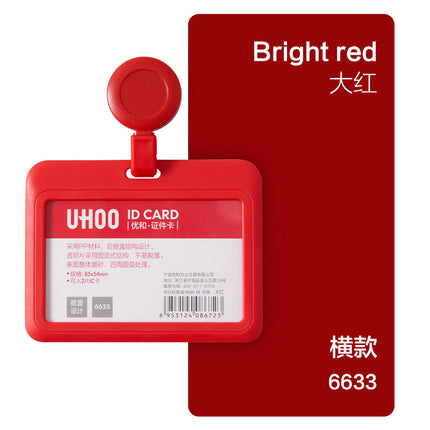 Youhe work permit work card with lanyard work card doctor nurse badge label easy pull buckle student card school