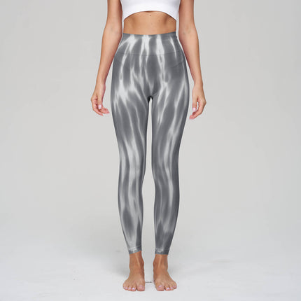 New Cross-border Aurora Sports Yoga Pants Seamless High Waist Fitness Pants Yoga Pants Slim-fit Explosive Peach Hip
