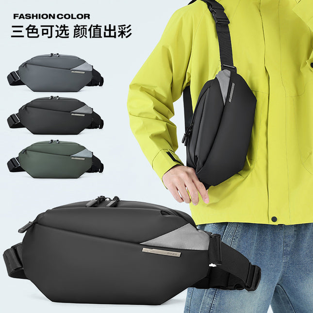 BANQILU New Men's Chest Bag Casual Fashion Crossbody Bag Motorcycle Backpack Riding Waist Bag Sports Shoulder Bag