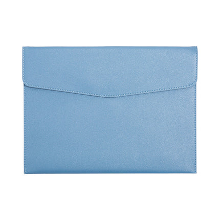 Magnetic suction leather file bag large capacity business meeting file bag waterproof office information storage book custom logo