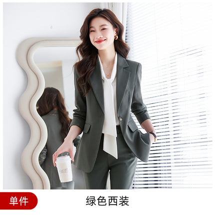 [Calm Color System] Women's Advanced Sense Autumn Commuter Workwear Dress Suit Dress Women's Temperament Work Clothes Suit