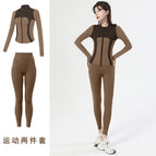 Espresso [jacket] + cocoa color [trousers] / S