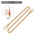 Straight gold chain 100cm (including accessories)