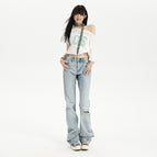 Sea salt blue trousers 517-1 / XS