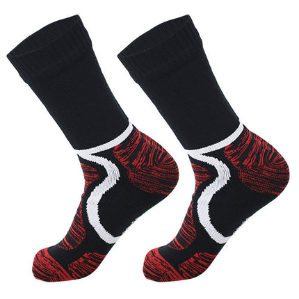 Waterproof Socks, Mid-Calf Ski Socks, Cycling, Camping, Sports, Wading, Breathable, Warm, Men's and Women's Outdoor Rain-Proof Socks