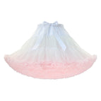 White + pink super fluffy style / One Size