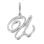 Silver single letter U