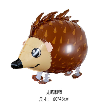 Walking animal balloon online celebrity cartoon walking pig balloon night market stall push aluminum film balloon wholesale
